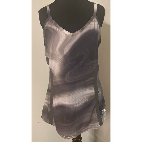 The North Face Tops - The North Face Rio Tank Top Granite Athletic Built-In‎ Bra Large Pocket UPF 50